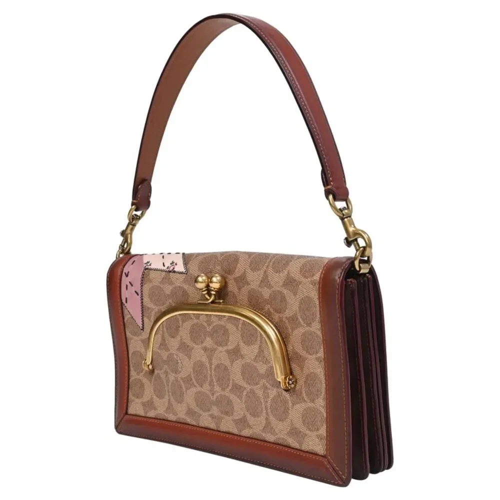 Coach x Keith Haring Riley Crossbody Bag in Brown Coated Canvas